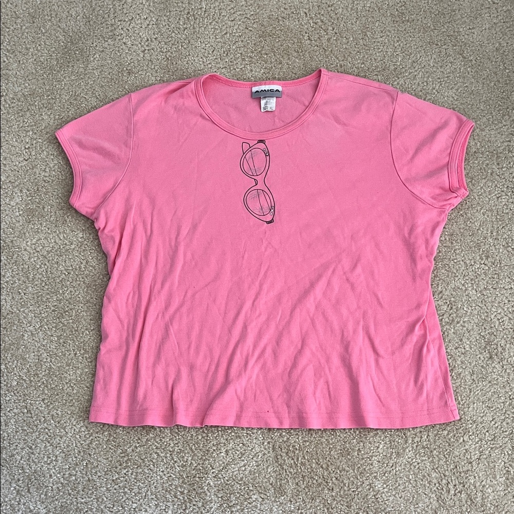 Amica Pink Graphic Tee Size XL